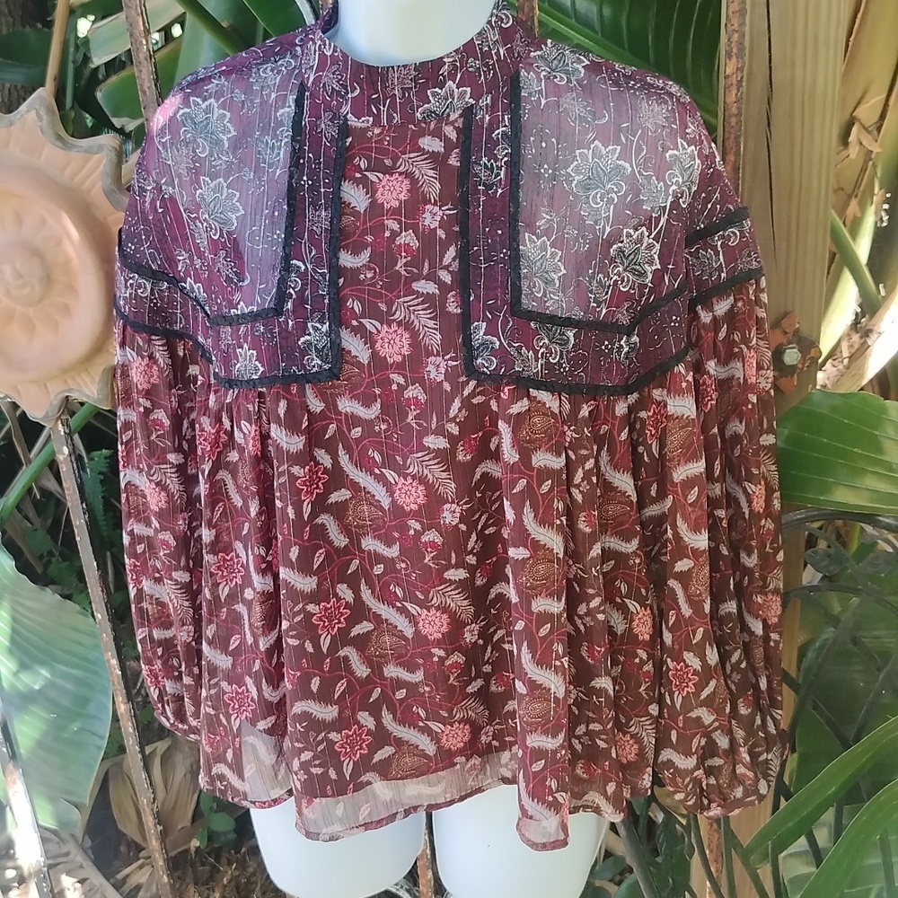 Zara New Boho Top Small
